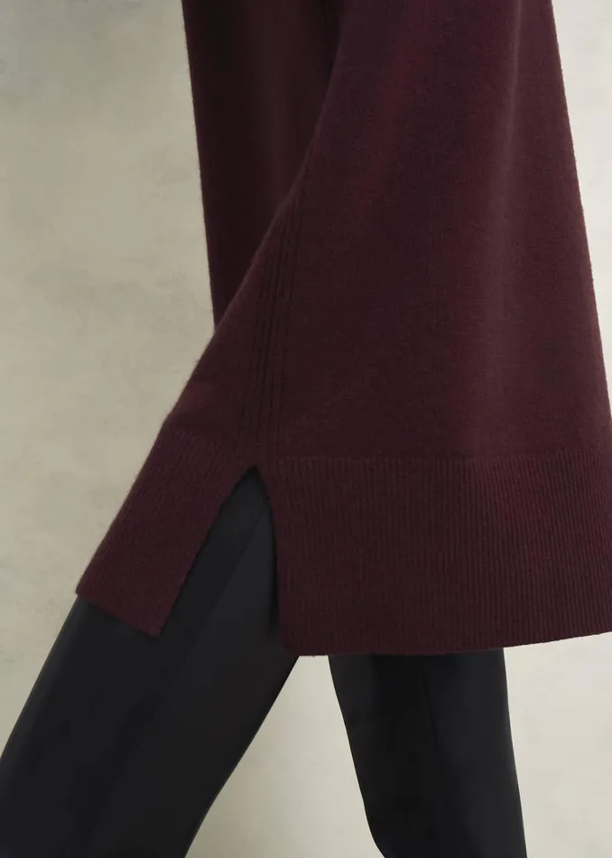 Women Hartsfirth Knitted Dress With Cashmere Cocoa Brown Hobbs Dresses and Jumpsuits