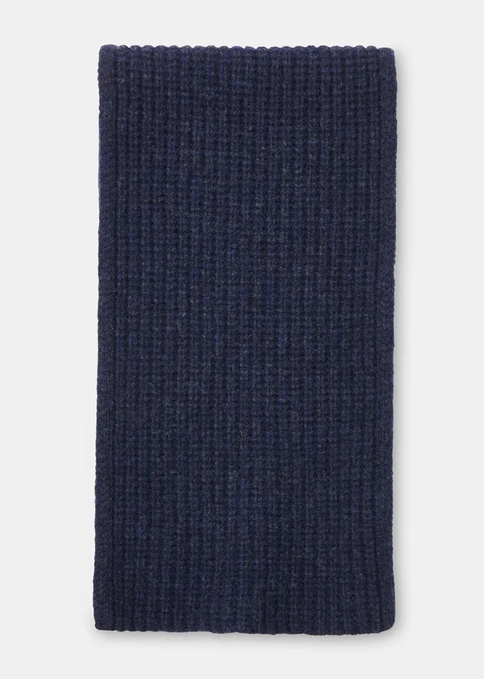 Women Hats Gloves and Scarves Whistles Navy Lambswool Scarf