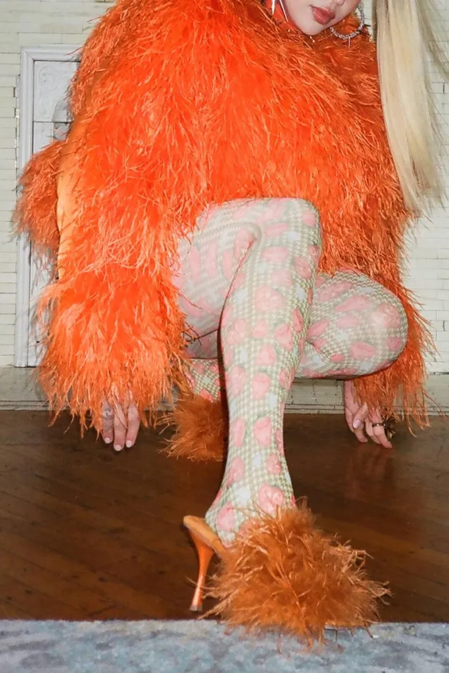 Women Heel Jeffrey Campbell CHAUFFEUR Orange