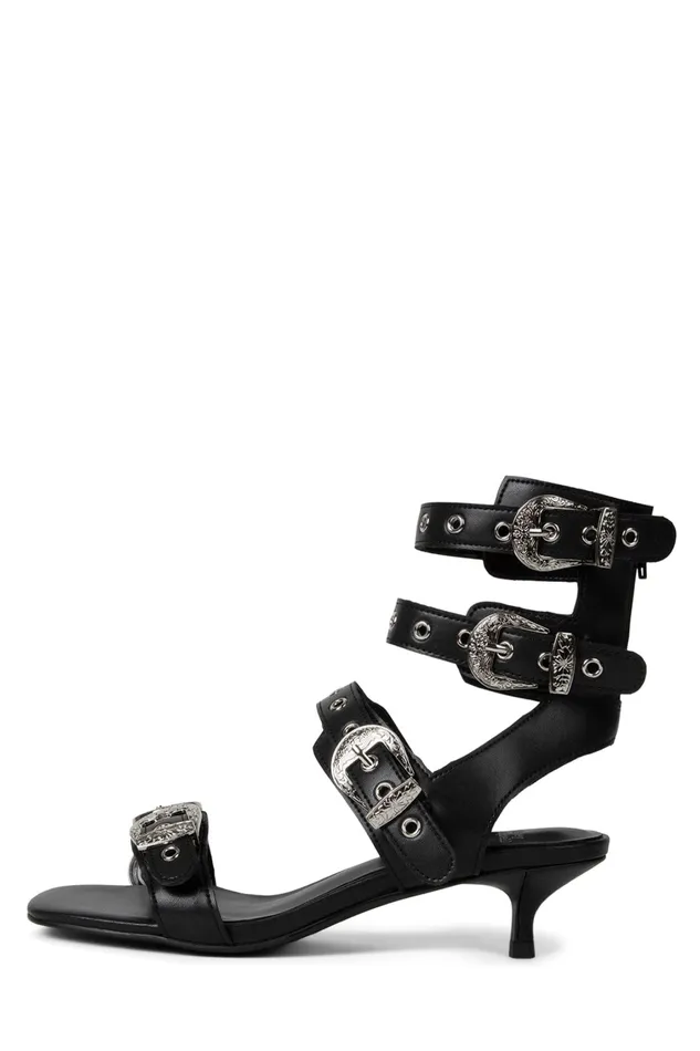 Women Heel Jeffrey Campbell ECLECTICA Black Silver