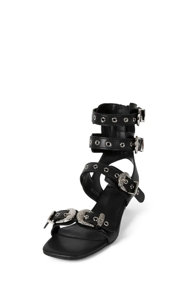 Women Heel Jeffrey Campbell ECLECTICA Black Silver