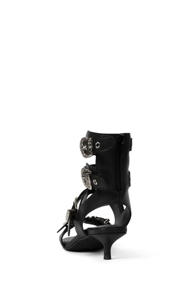 Women Heel Jeffrey Campbell ECLECTICA Black Silver