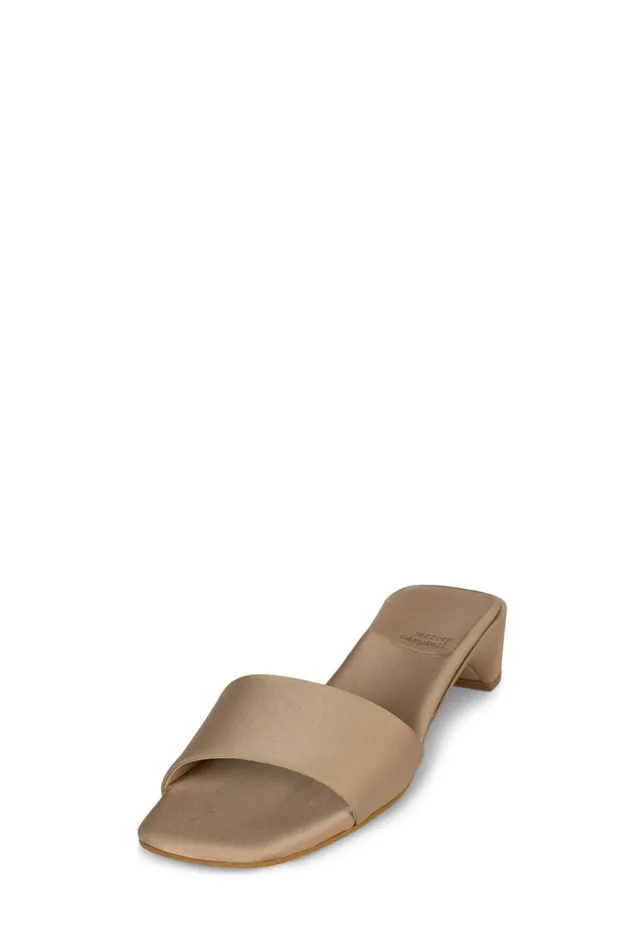 Women Heel Jeffrey Campbell LOWKEY Beige Satin