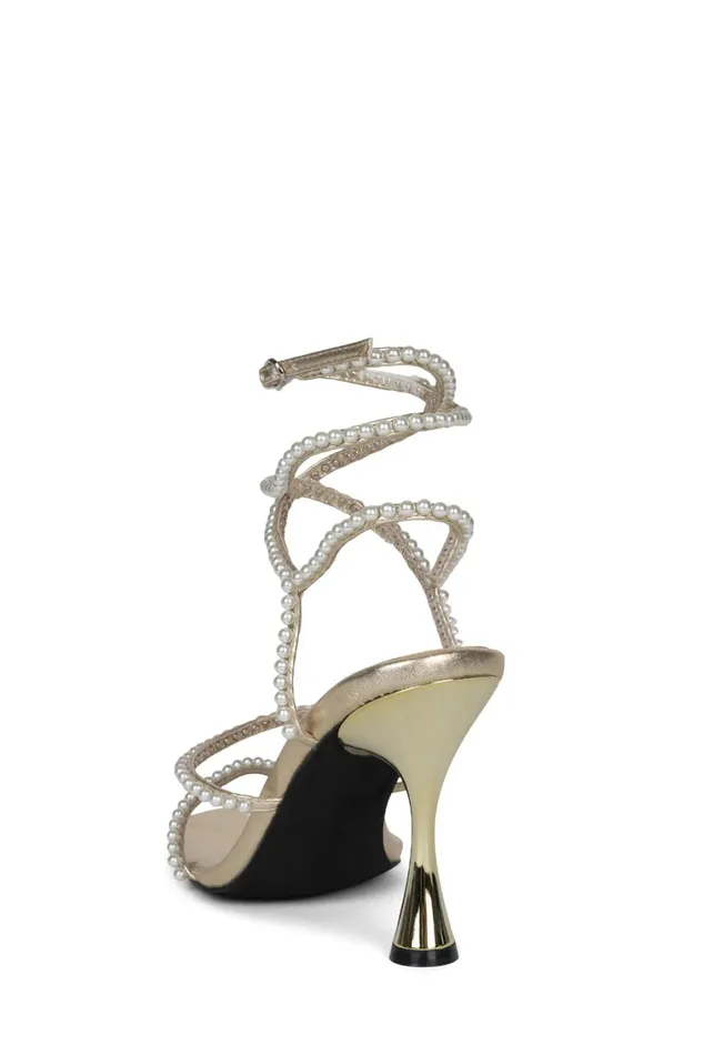 Women Heel Jeffrey Campbell PEARLETTE Gold Combo