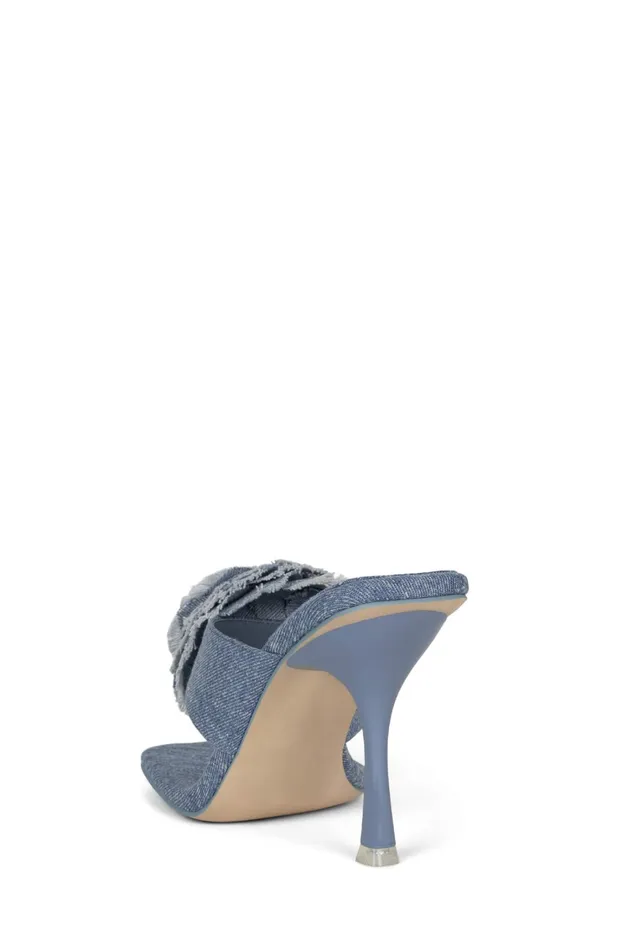 Women Heel Jeffrey Campbell PERIWINKLE Faded Blue Denim