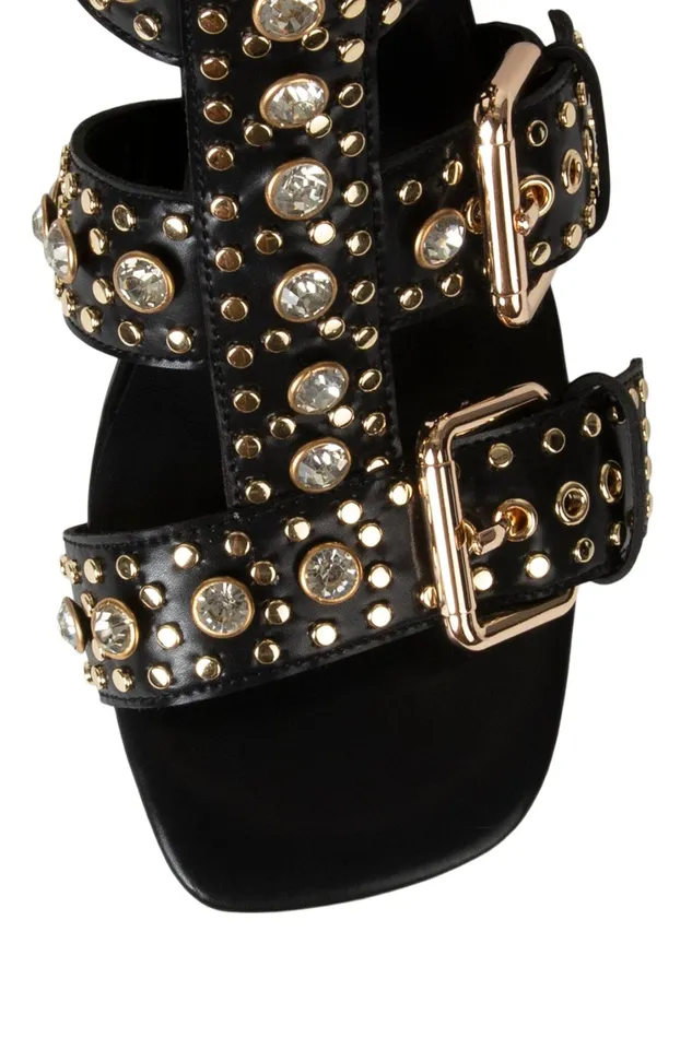 Women Heel Jeffrey Campbell PLASMATIC Black Gold