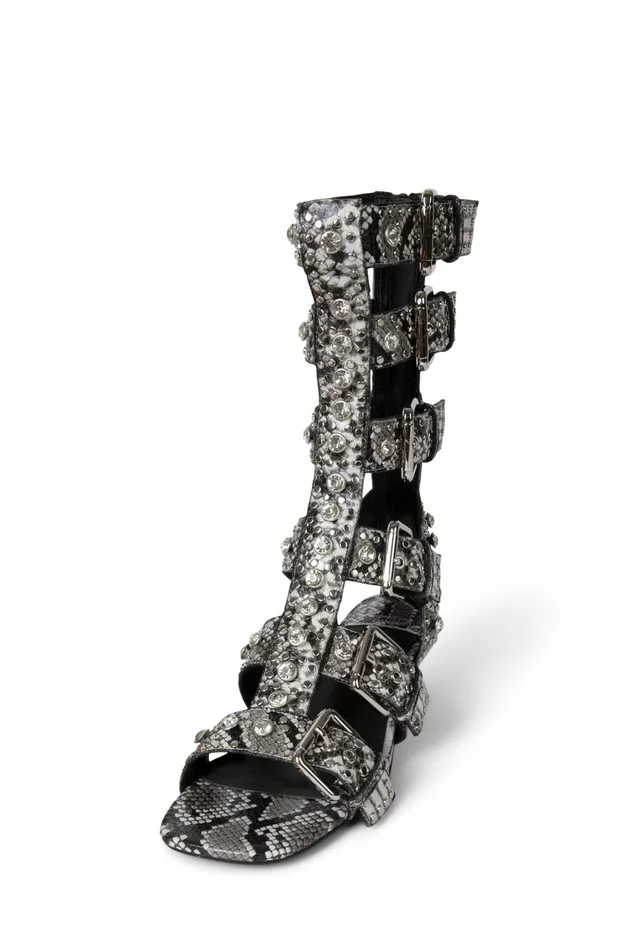Women Heel Jeffrey Campbell PLASMATIC Black Gold