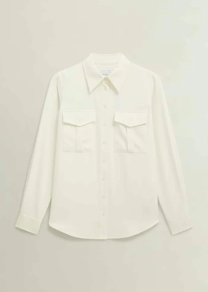 Women Hutton Shirt Ivory Hobbs Tops