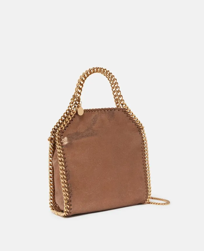 Women Iconic Falabella Stella McCartney Falabella Mini Tote Bag Bronze Women Iconic Falabella Stella McCartney Falabella Mini Tote Bag Bronze