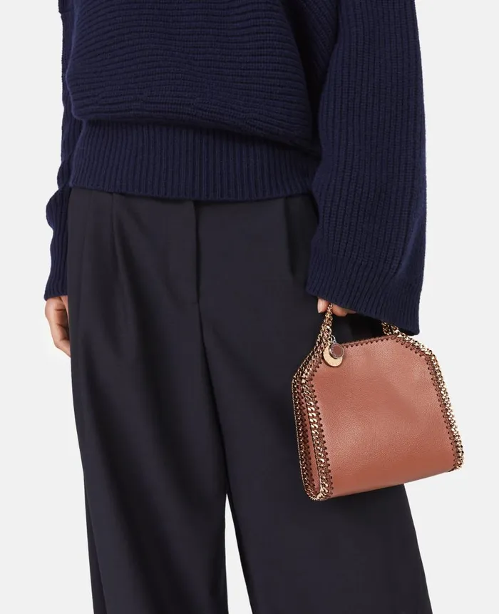 Women Iconic Falabella Stella McCartney Falabella Tiny Tote Bag Brandy