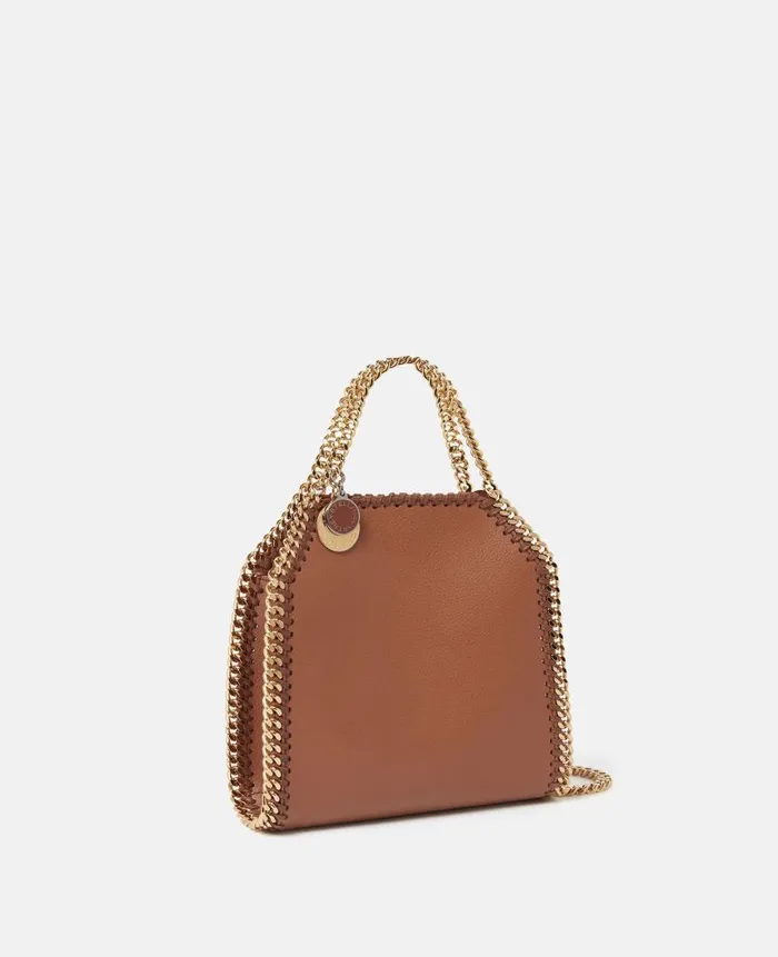 Women Iconic Falabella Stella McCartney Falabella Tiny Tote Bag Brandy