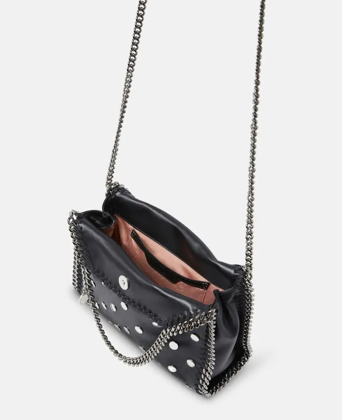 Women Iconic Falabella Stella McCartney Studded Falabella Mini Tote Bag Black