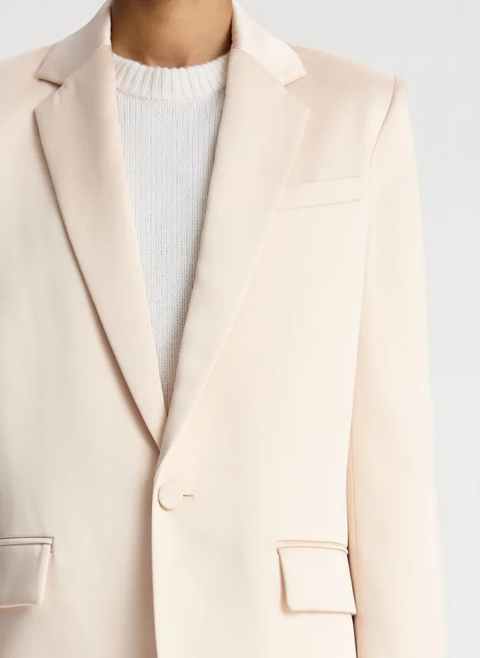 Women Jackets and Coats ALC Axel Satin Jacket Light Buff