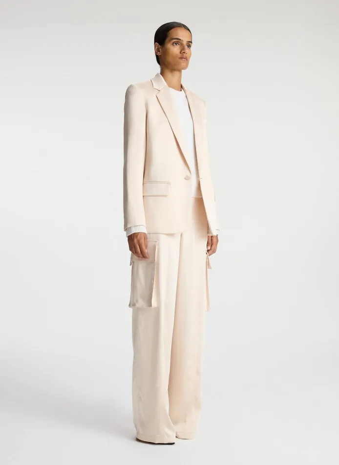 Women Jackets and Coats ALC Axel Satin Jacket Light Buff