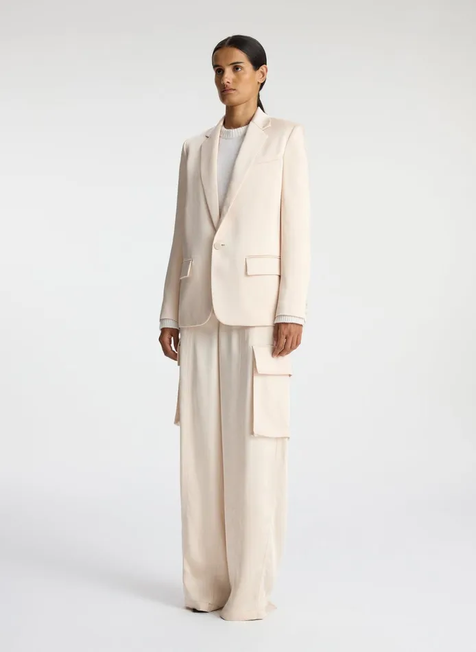 Women Jackets and Coats ALC Axel Satin Jacket Light Buff