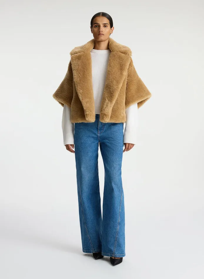 Women Jackets and Coats ALC Kat Faux Sherpa Jacket Carmello