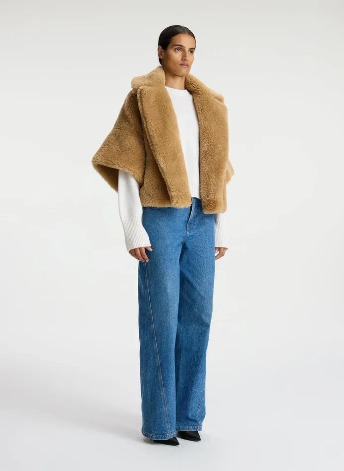 Women Jackets and Coats ALC Kat Faux Sherpa Jacket Carmello