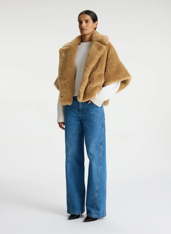 Women Jackets and Coats ALC Kat Faux Sherpa Jacket Carmello
