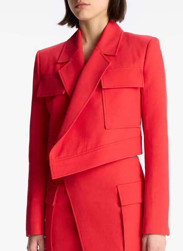 Women Jackets and Coats ALC Reeve Cropped Jacket Ruby