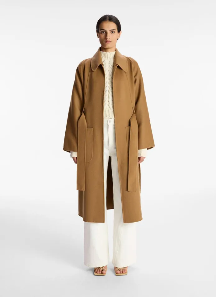 Women Jackets and Coats ALC Winslet Wool Coat Camel