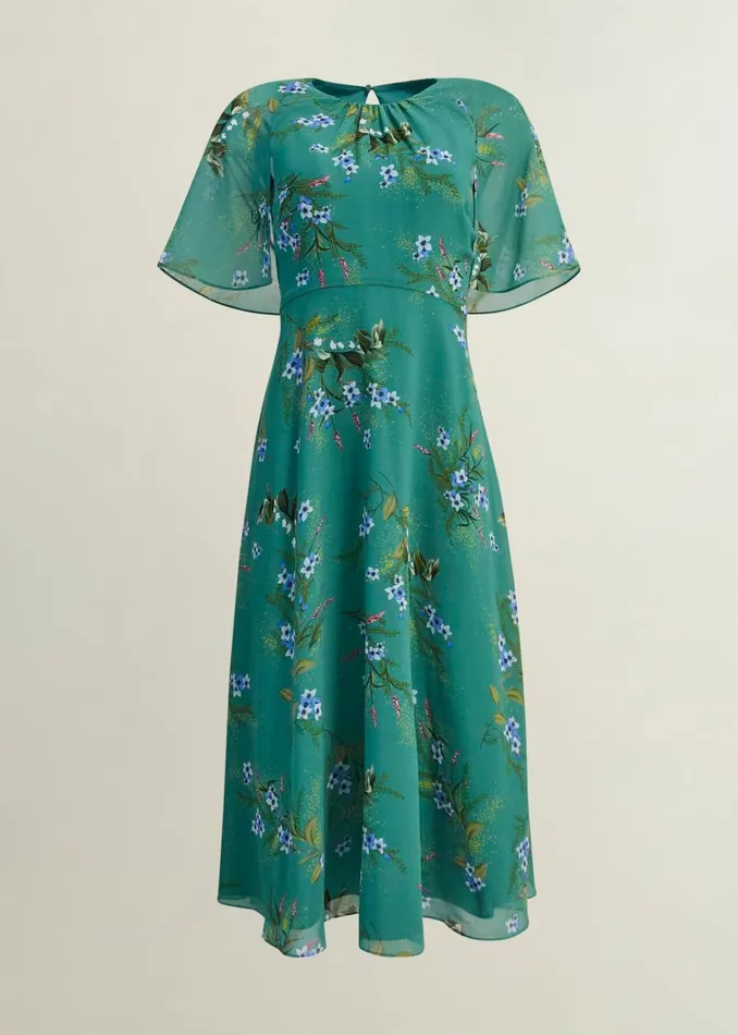 Women Jaida Dress Green Multi Hobbs Dresses and Jumpsuits