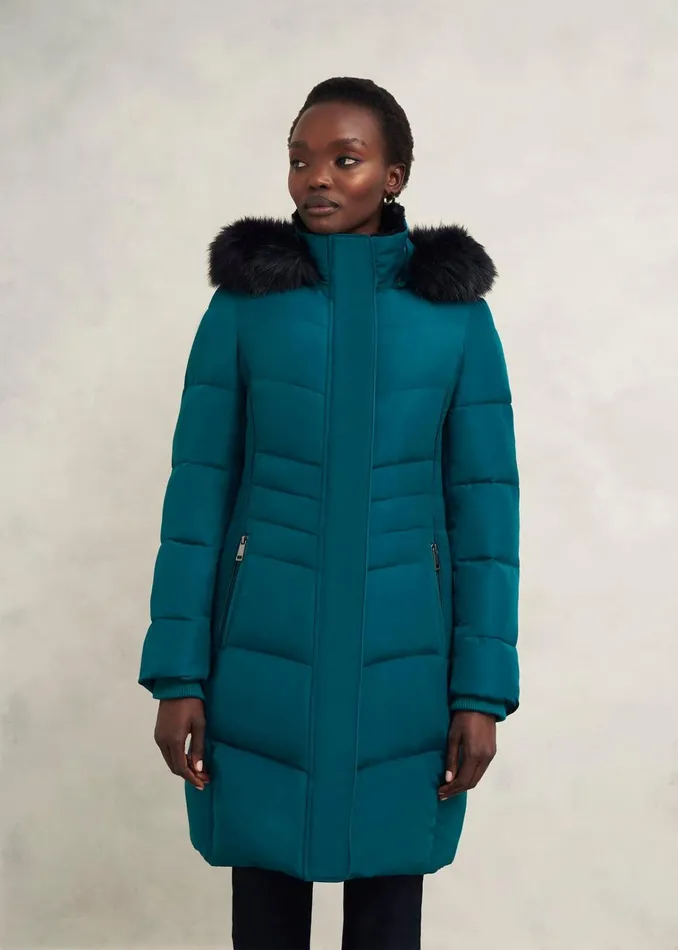 Women Jaymie Puffer Kyanite Green Hobbs Coats and Jackets