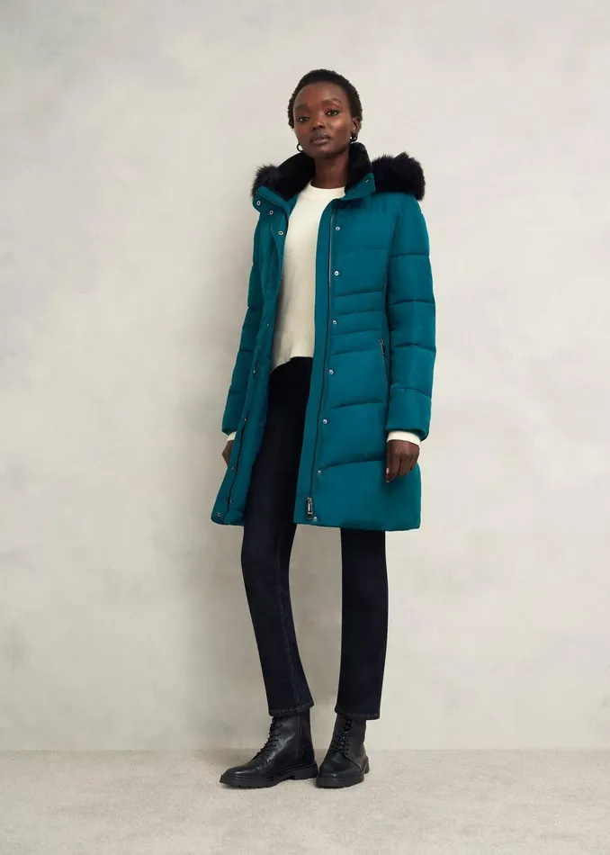 Women Jaymie Puffer Kyanite Green Hobbs Coats and Jackets