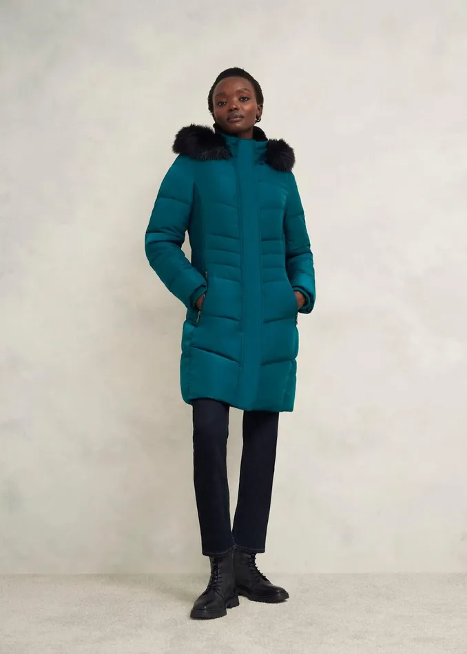 Women Jaymie Puffer Kyanite Green Hobbs Coats and Jackets