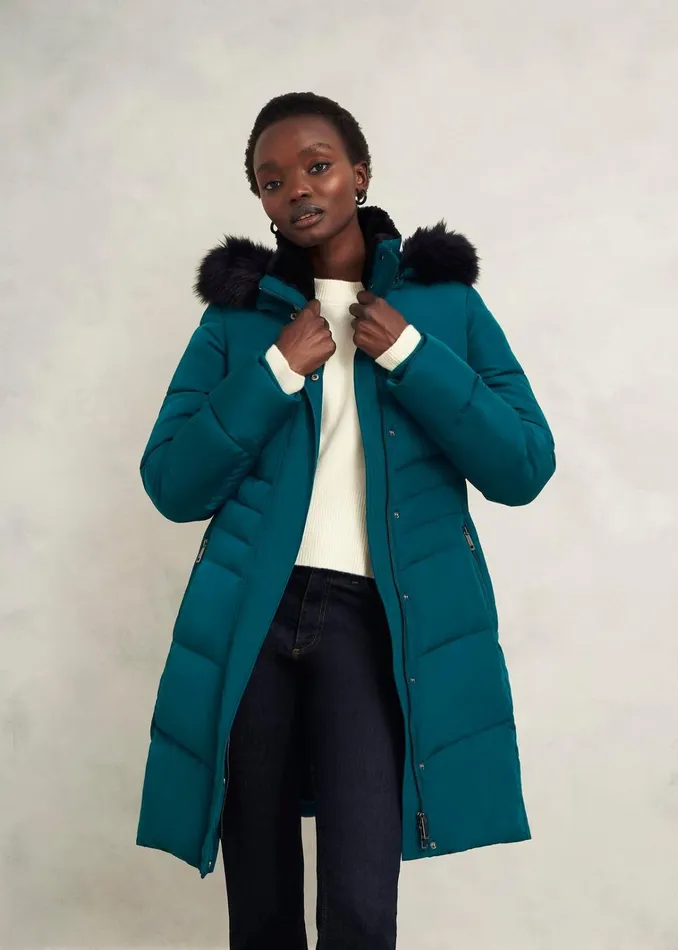 Women Jaymie Puffer Kyanite Green Hobbs Coats and Jackets