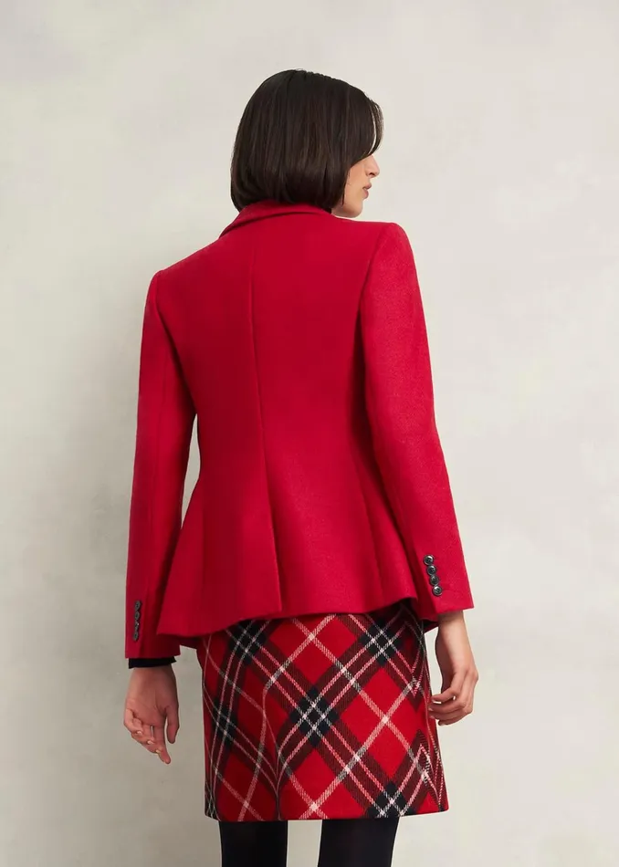Women Jess Wool Jacket Pomegranate Red Hobbs Coats and Jackets