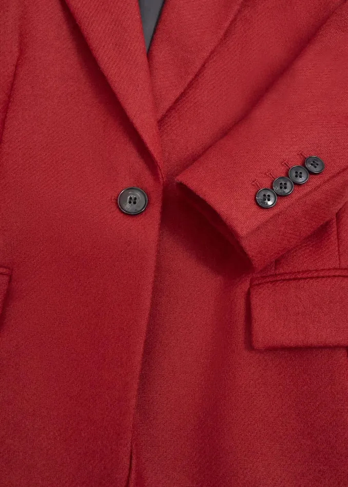 Women Jess Wool Jacket Pomegranate Red Hobbs Coats and Jackets