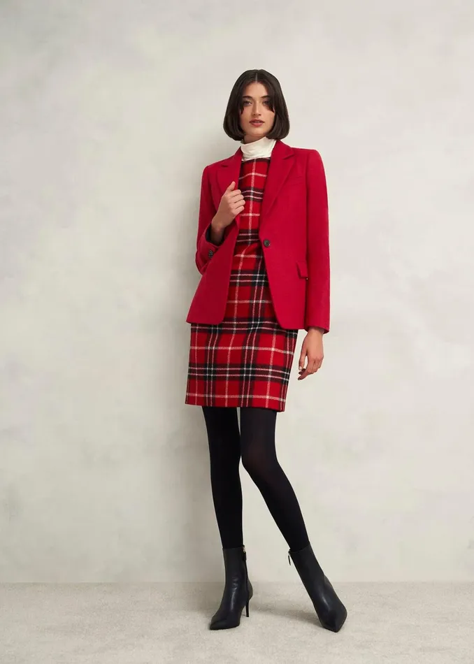 Women Jess Wool Jacket Pomegranate Red Hobbs Coats and Jackets