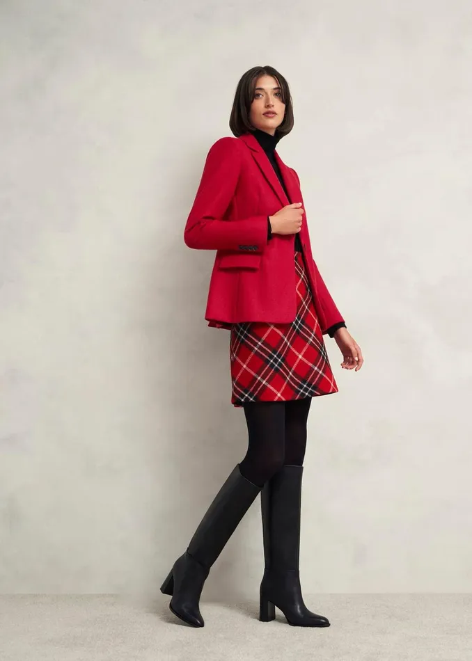 Women Jess Wool Jacket Pomegranate Red Hobbs Coats and Jackets