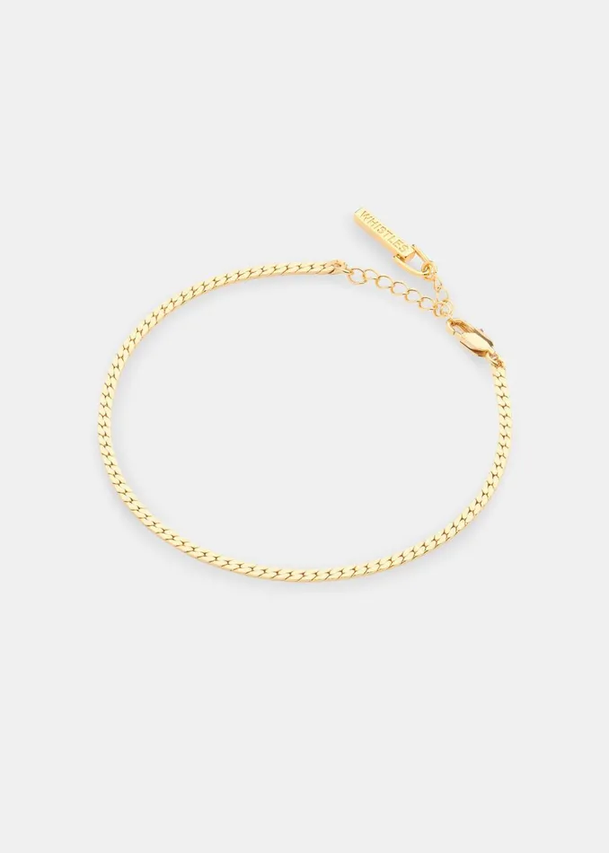 Women Jewellery Whistles Gold Classic Snake Chain Anklet