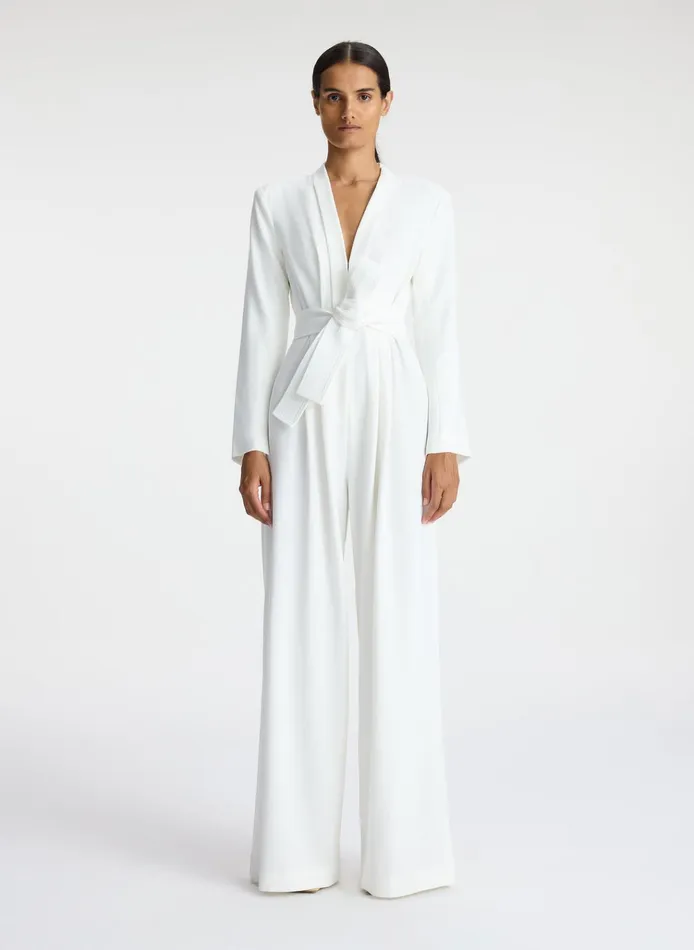 Women Jumpsuits ALC Kieran Ii WideLeg Jumpsuit White