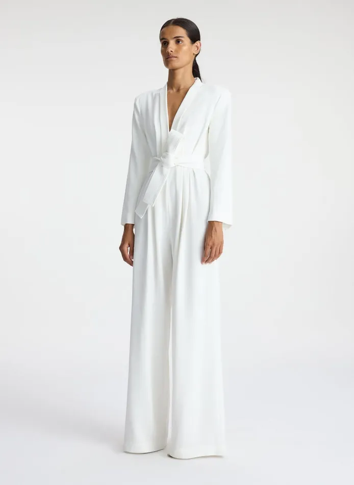 Women Jumpsuits ALC Kieran Ii WideLeg Jumpsuit White
