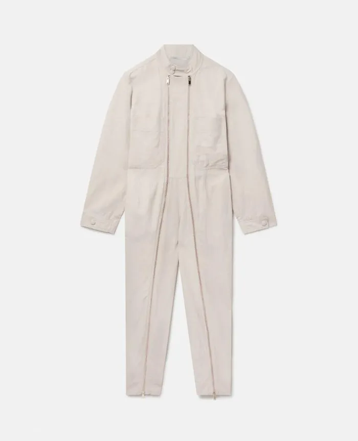 Women Jumpsuits Stella McCartney Stella Iconics Utility Jumpsuit Desert Beige Women Jumpsuits Stella McCartney Stella Iconics Utility Jumpsuit Desert Beige