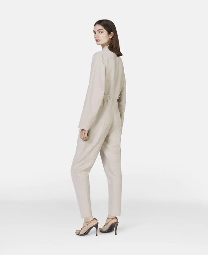 Women Jumpsuits Stella McCartney Stella Iconics Utility Jumpsuit Desert Beige
