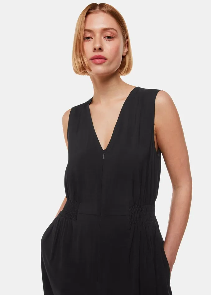 Women Jumpsuits Whistles Black Remmie Jumpsuit