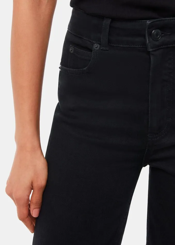 WomenKids Trousers Whistles Black Stretch Barrel Leg Jean