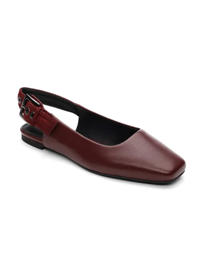 Women Kitchy Slingback Flat Oxblood Sanctuary Clothing Ballet Flats