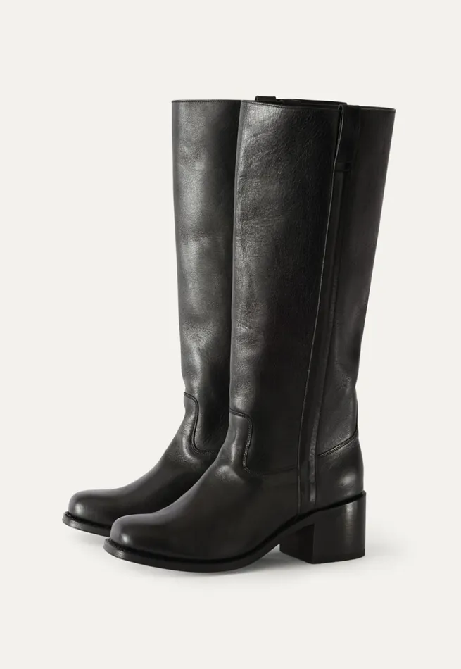 Women Kneehigh Boots Black Poetry Fashion Footwear