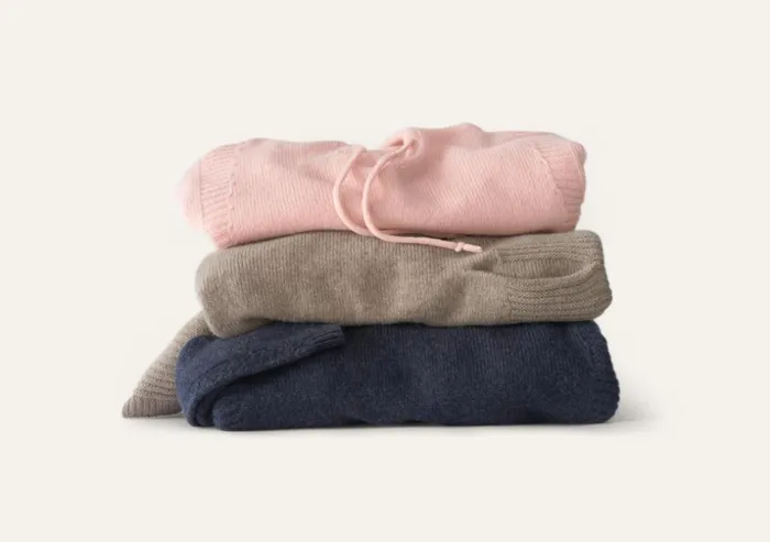 Women Knitted Hoodie Soft Taupe Poetry Fashion Sweaters