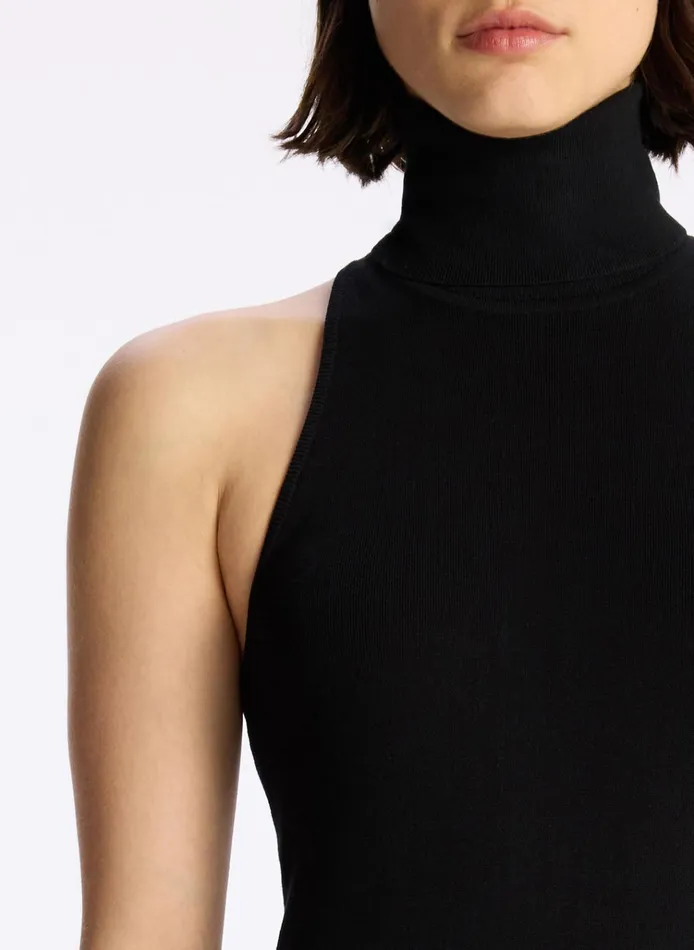 Women Knitwear ALC Paltrow Cotton Knit Top Black