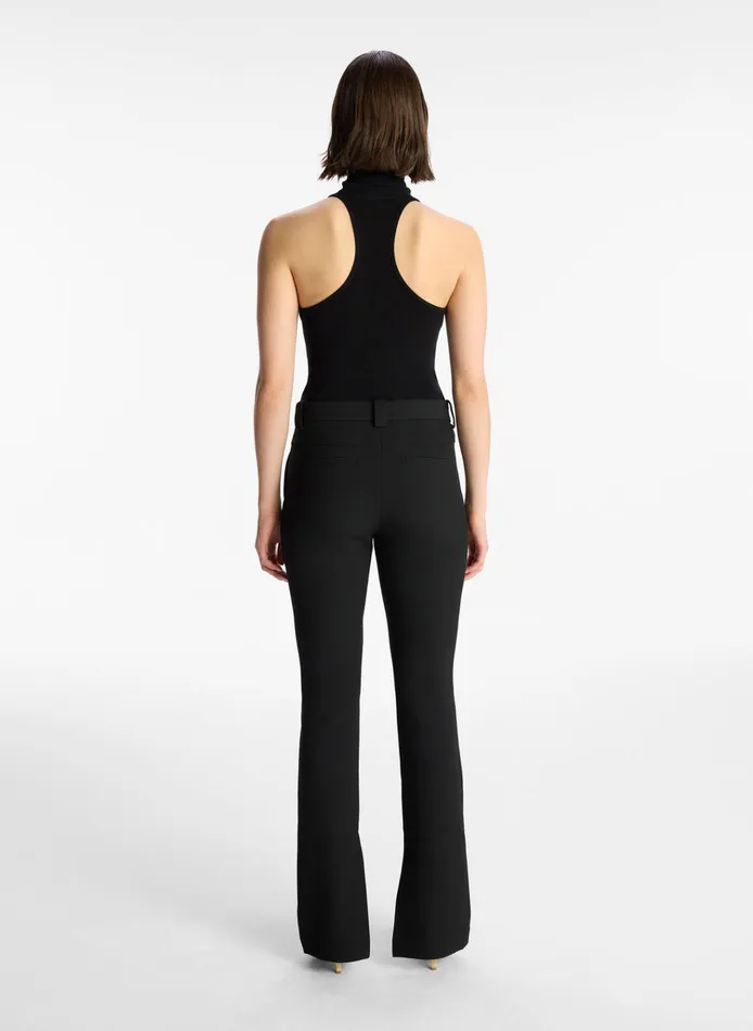 Women Knitwear ALC Paltrow Cotton Knit Top Black