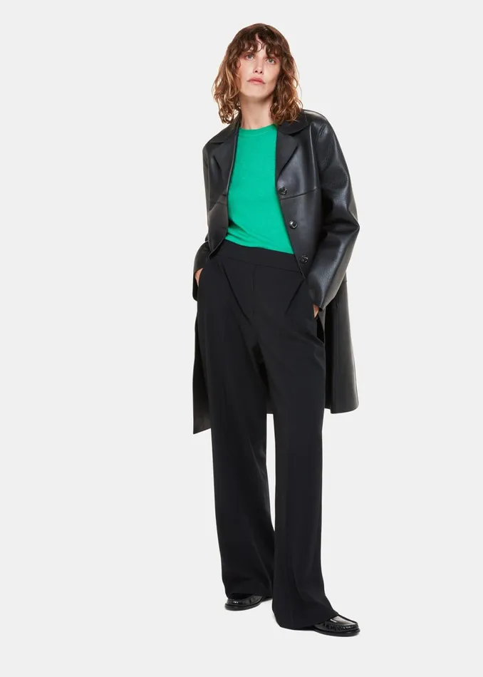 Women Knitwear and Cashmere Whistles Green Annie Sparkle Crew Neck