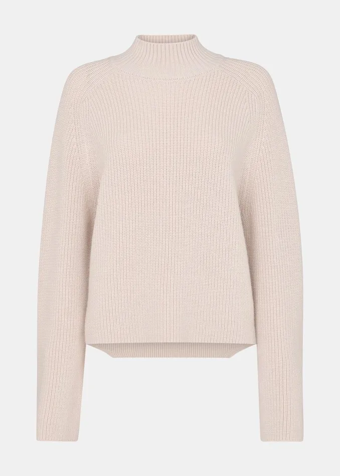 Women Knitwear and Cashmere Whistles Ivory Wool Mix Side Detail Knit