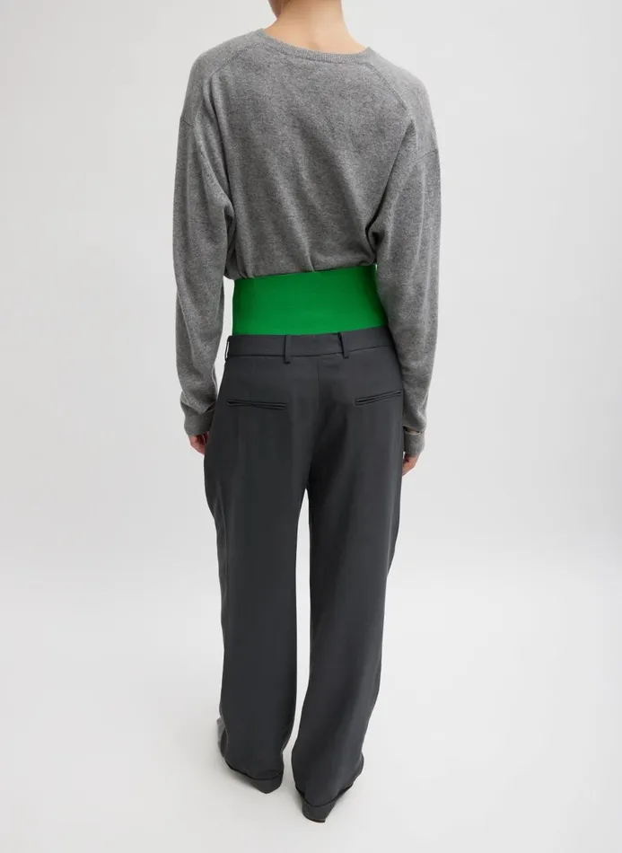 Women Knitwear and Sweatshirts Tibi Cummerbund Green