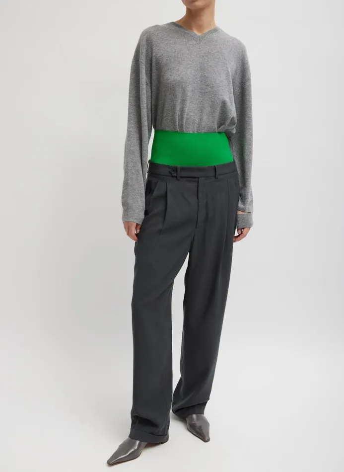 Women Knitwear and Sweatshirts Tibi Cummerbund Green