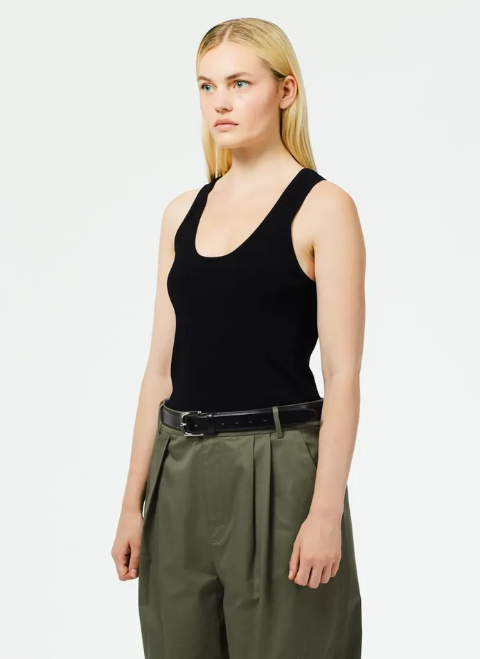 Women Knitwear and Sweatshirts Tibi Giselle Tank Sweater Black